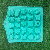 25 cavity mix Christmas shape candle mould